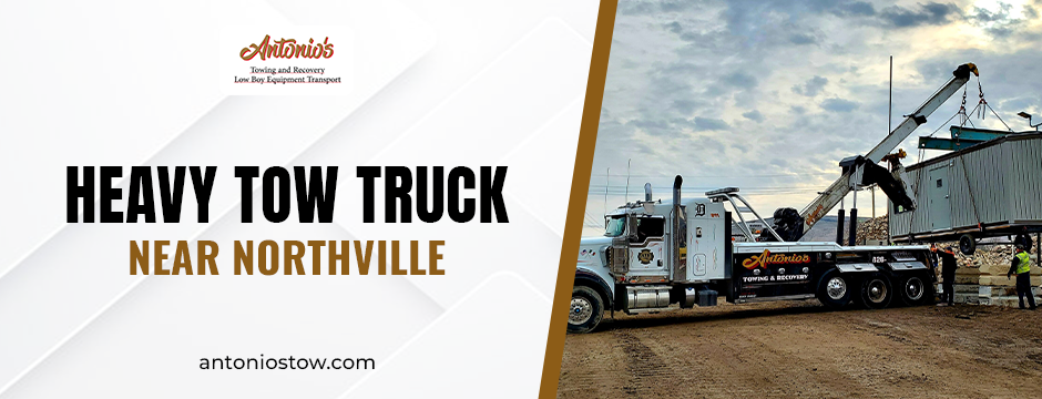 heavy tow truck near Northville